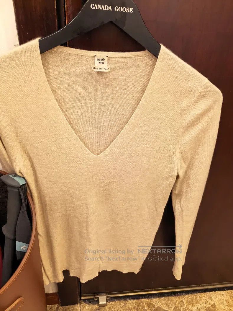 Hermes Hermes Cashmere and silk blouse Size XS / US 0-2 / IT 36-38 - 1 Thumbnail