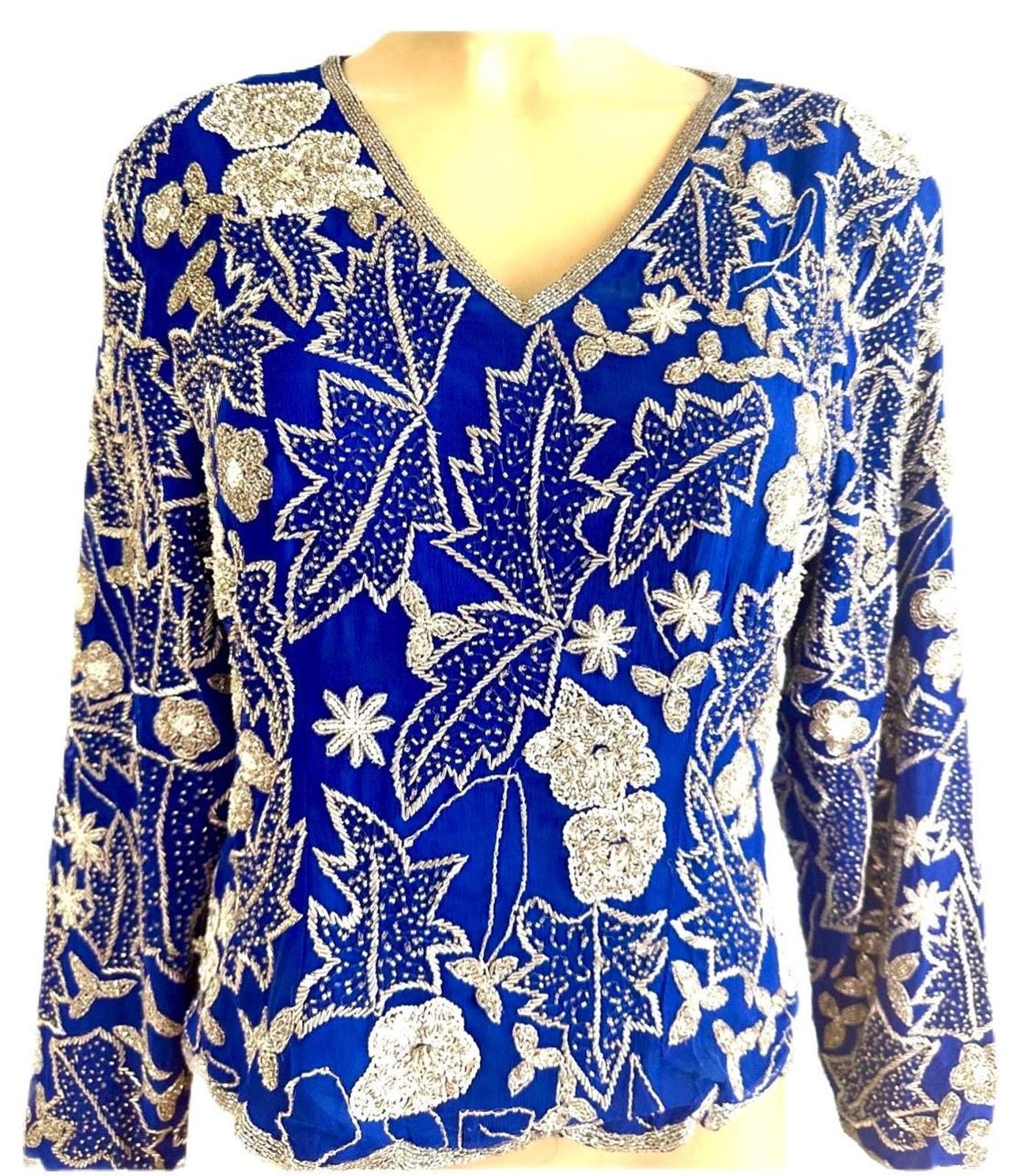 Other Sequin Top Blue Silver size 2 Size XS / US 0-2 / IT 36-38 - 2 Thumbnail
