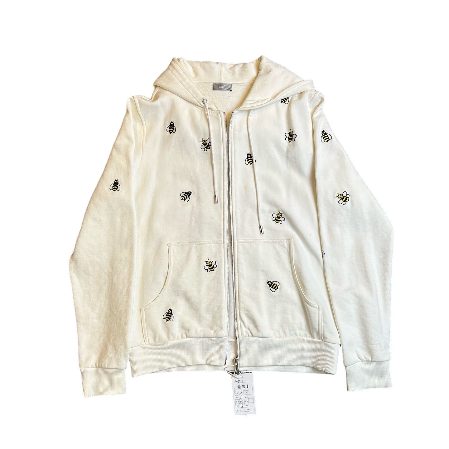 Dior Dior Homme Embroidered Bee Zip Up Hoodie Japan Exclusive