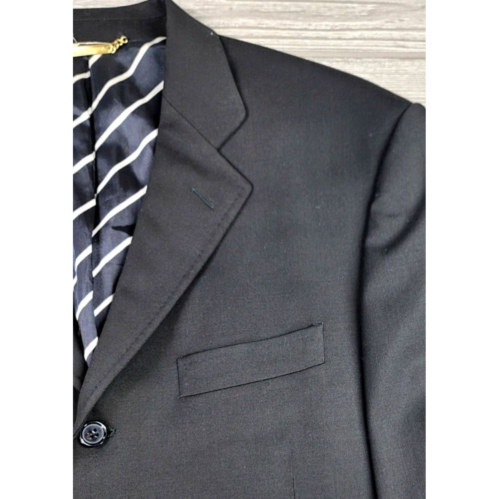 Dolce & Gabbana Dolce&Gabbana Blazer Jacket Black EU 52L US 40L Single-Breasted 3 Button Men Size 52R - 4 Thumbnail