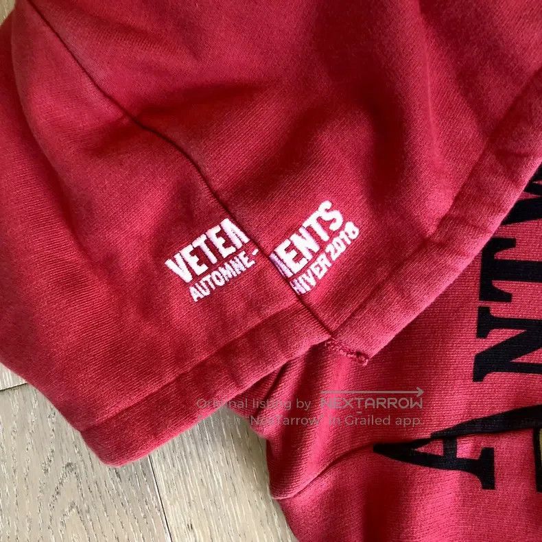 Vetements Vetements Distressed Patchwork Hoodie Size US XS / EU 42 / 0 - 4 Thumbnail