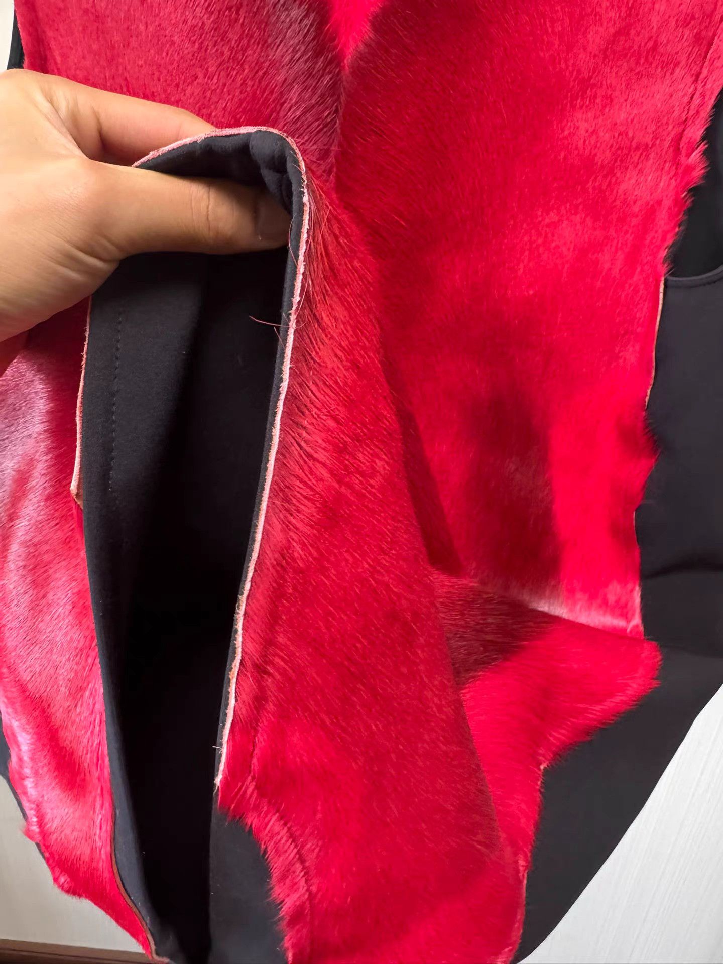 Rick Owens Rick Owens Red Horse Hair Paneled Tank Top Q8 Size US S / EU 44-46 / 1 - 2 Thumbnail
