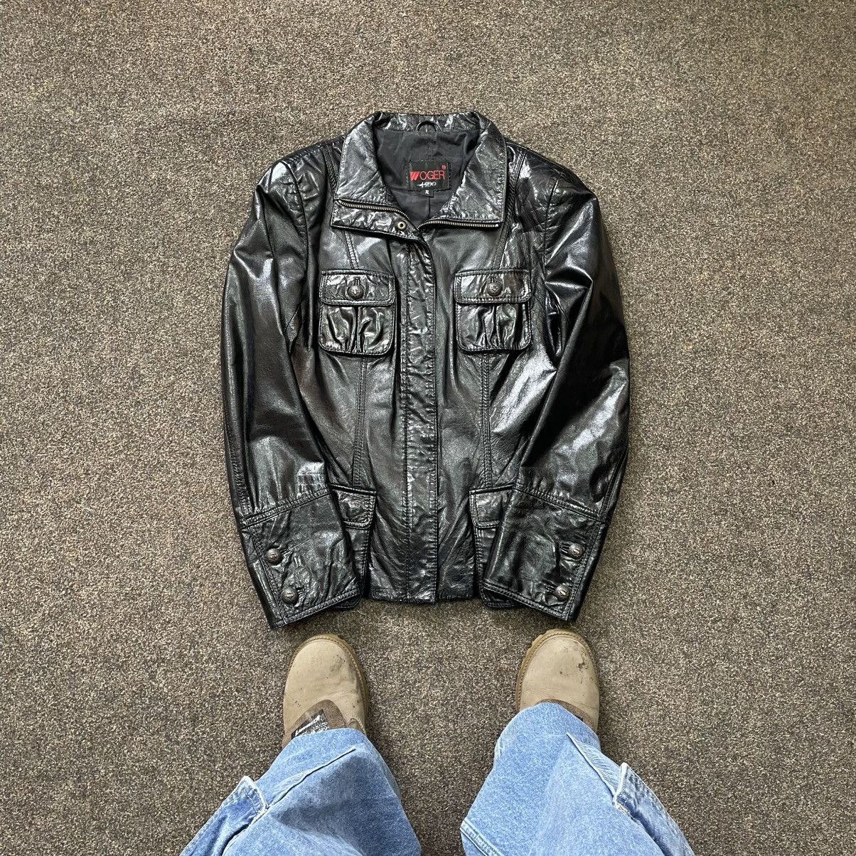 Genuine Leather Vintage Y2K Leather Jacket Biker Punk Opium BALENCIAGA Style Size XL / US 12-14 / IT 48-50 - 1 Thumbnail