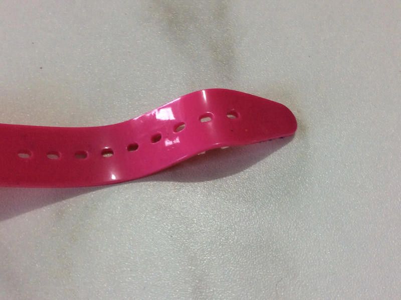 Designer identity black dial pink plastic strap watch Size ONE SIZE - 3 Thumbnail