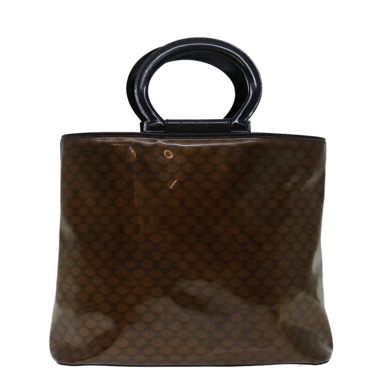 image of Celine Céline Macadam Handbag in Brown, Women's