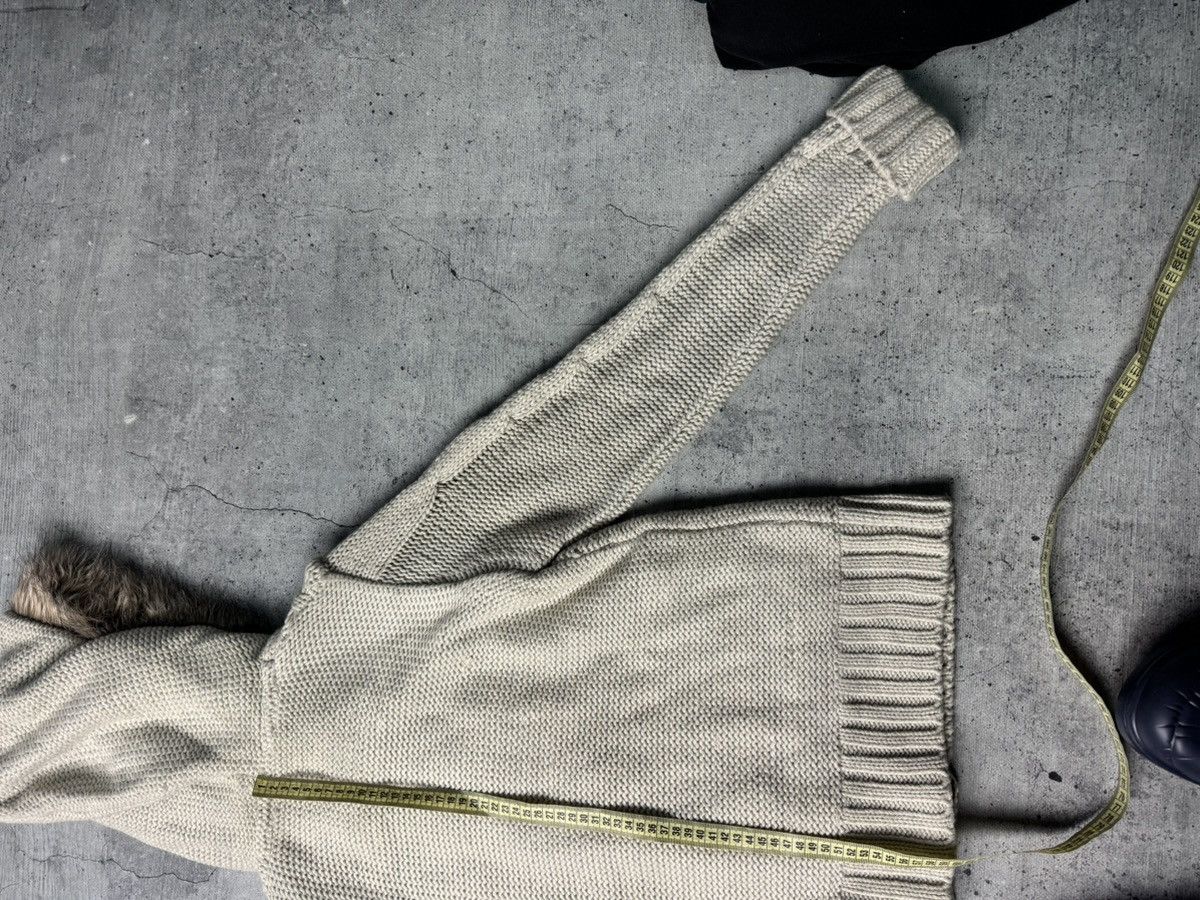 If Six Was Nine Vintage Japan Y2K Knitted Hooded Faux Fur Zip Sweater Size US S / EU 44-46 / 1 - 11 Thumbnail