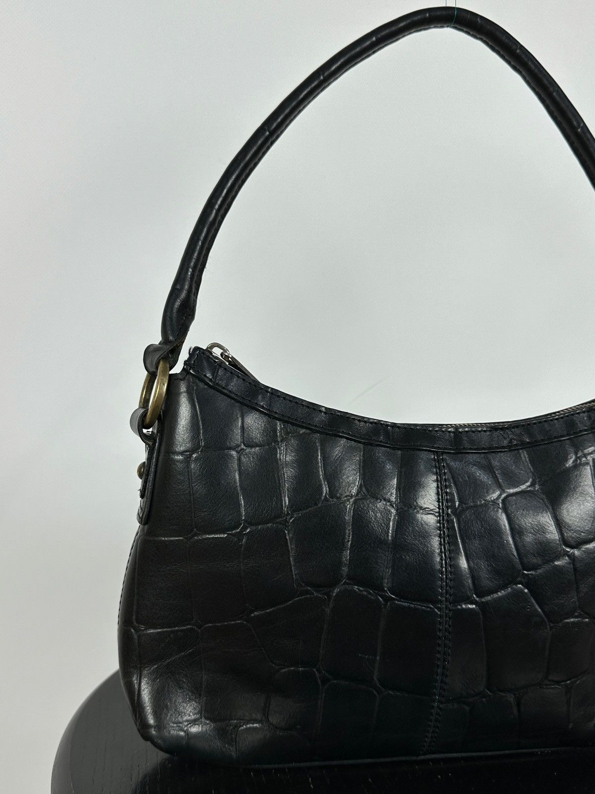 Mulberry Vintage Mulberry Black Leather Handbag Size ONE SIZE - 11 Thumbnail