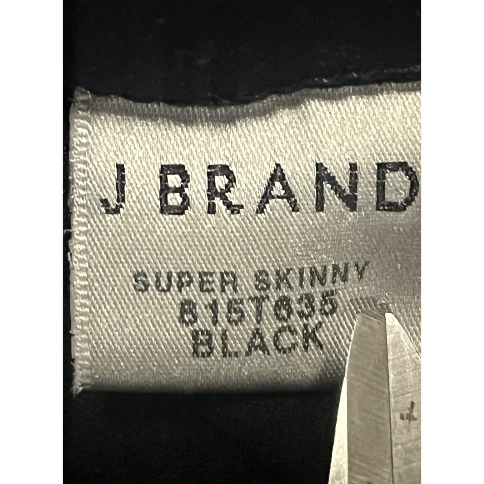J Brand JBrand Super Skinny Jeans Black 28 Women Velvety Denim Stretch 5-Pocket Regular Sliming Fall Winter Spring Urban Vintage No Size 28" / US 6 / IT 42 - 7 Thumbnail
