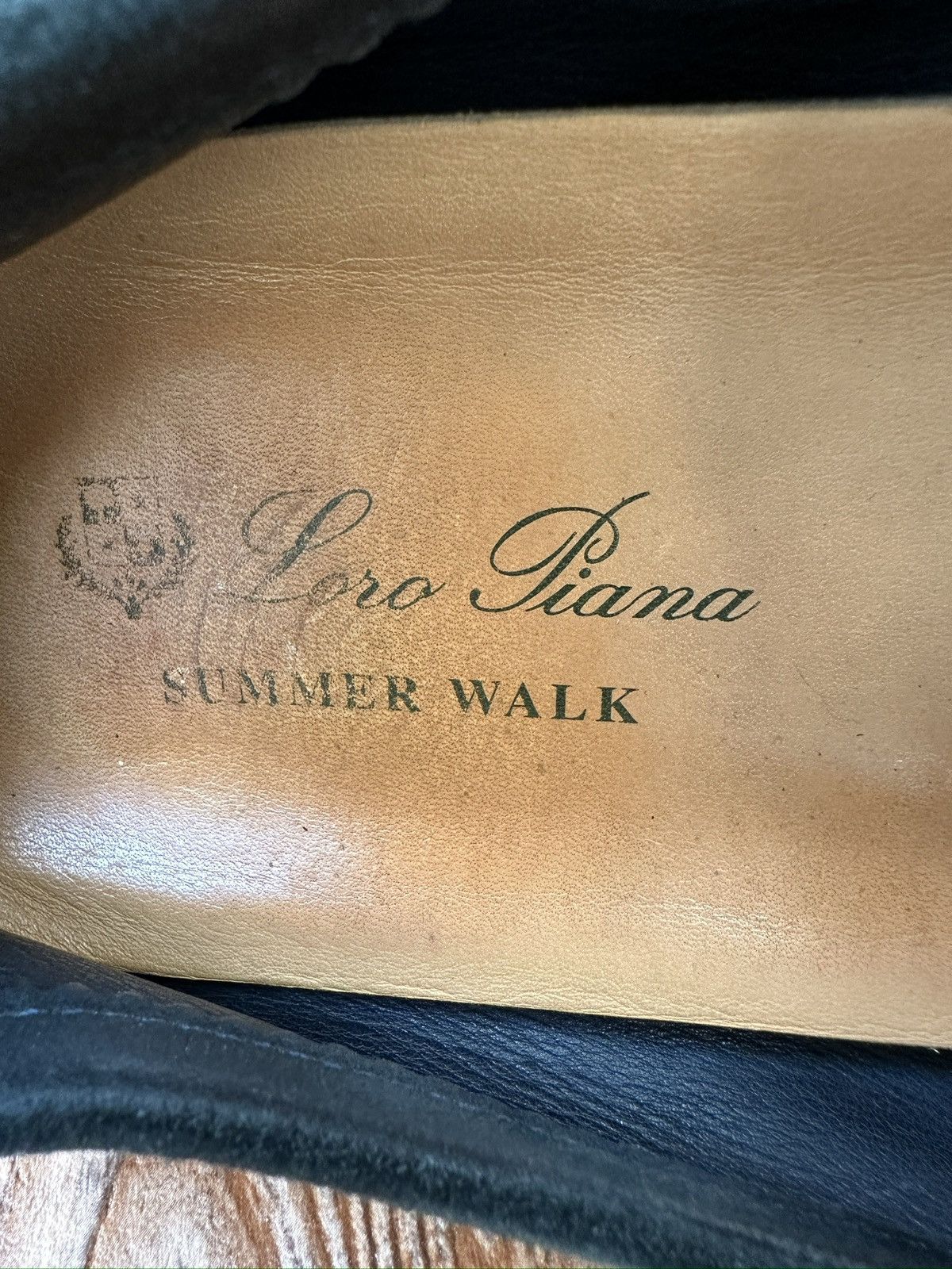 Loro Piana Loro Piana Greeny Blue Suede Summer Walk Loafers Size US 13 / EU 46 - 14 Thumbnail