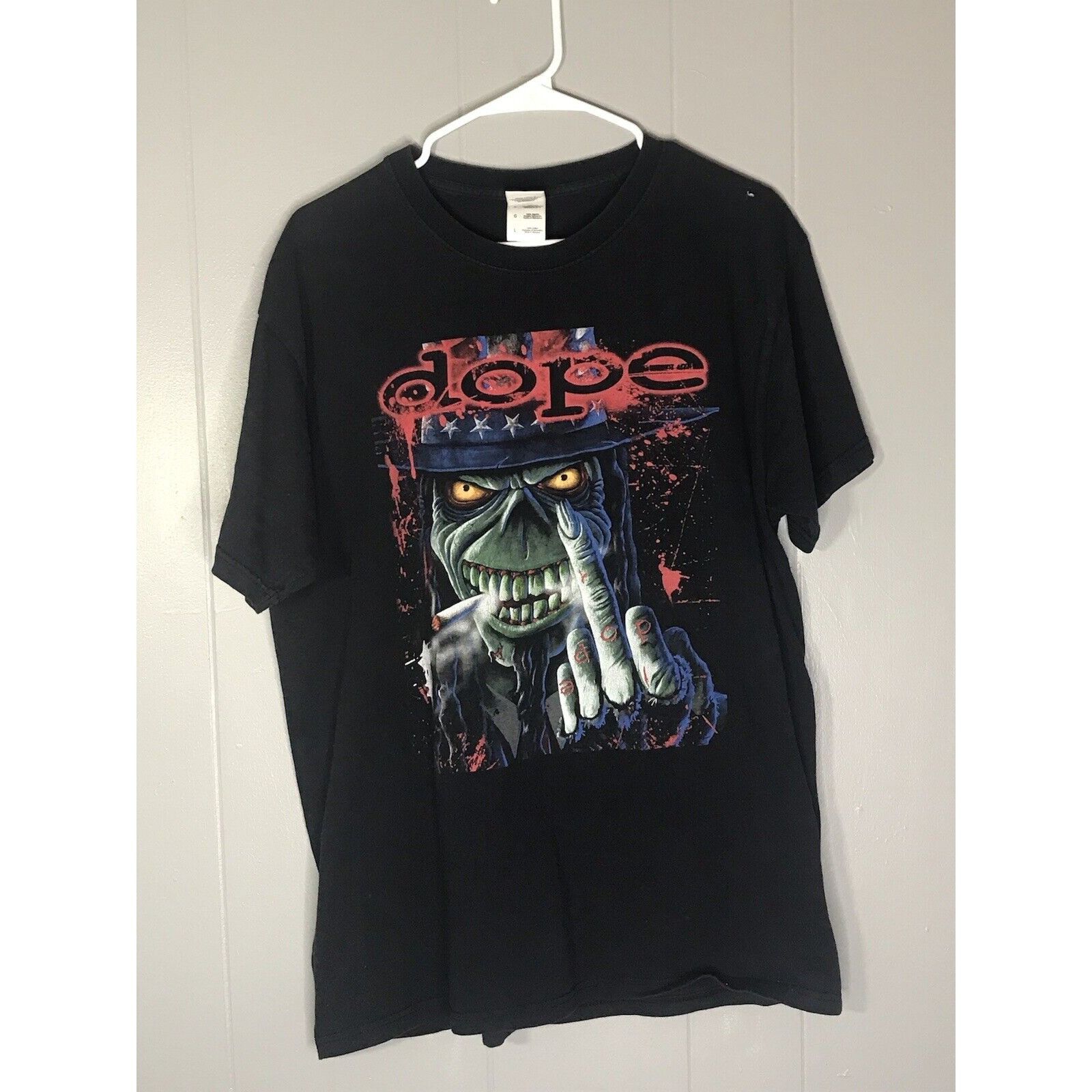 Vintage Vintage Adult LG ca. 2005 DOPE Band Nu Metal F*** The World Size US L / EU 52-54 / 3 - 2 Thumbnail