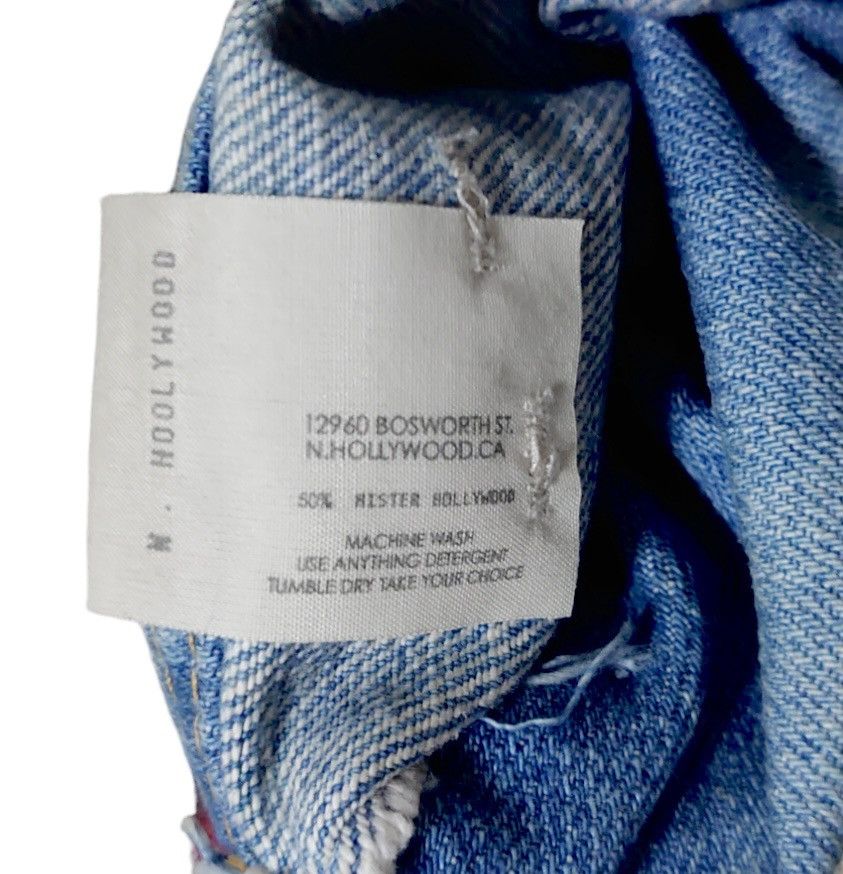 N.Hoolywood N.HOOLYWOOD Trompe L'oeil Patchwork Denim Jeans Size US 31 - 8 Thumbnail