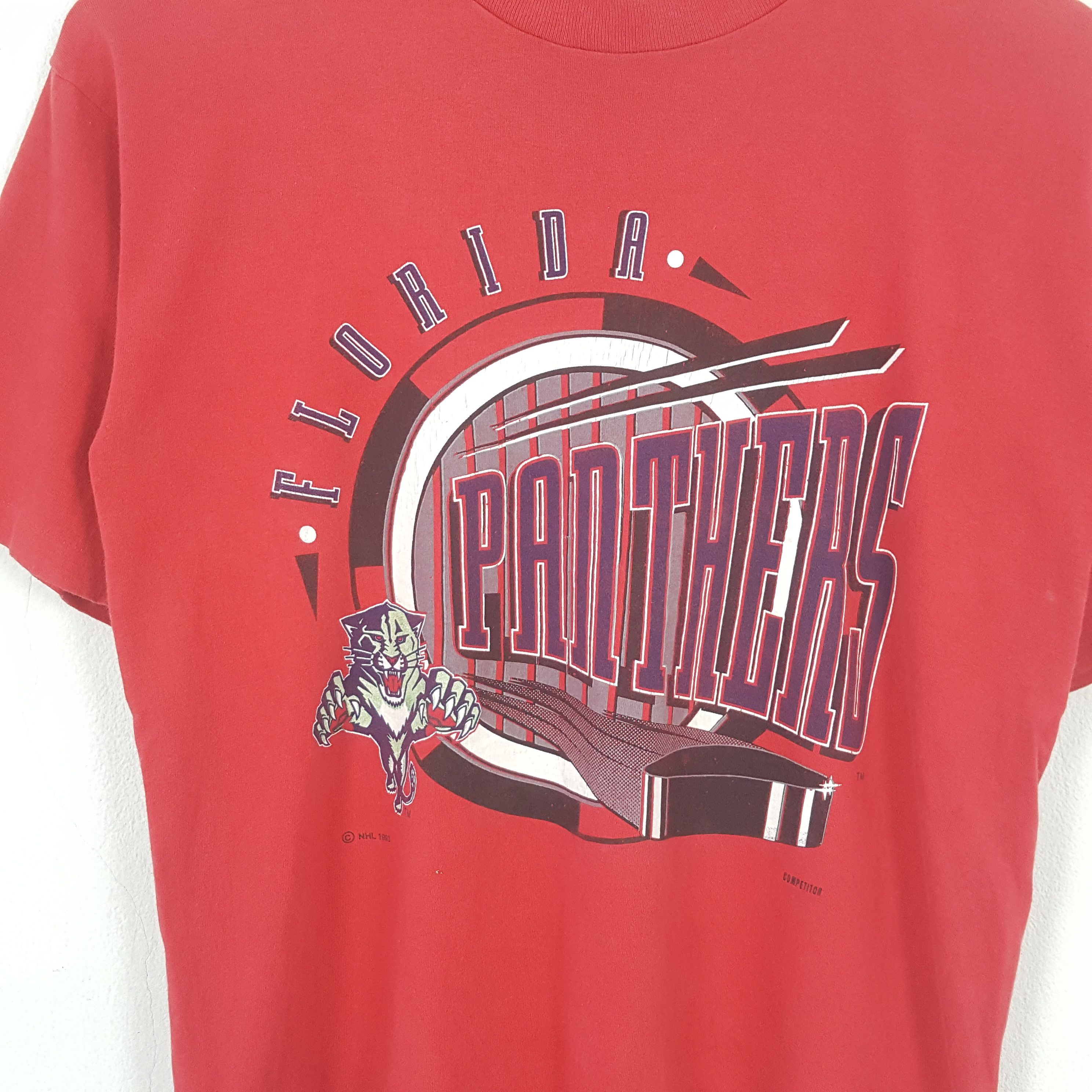 NHL × Vintage Vintage NHL Florida Panthers Team T-Shirt C276N65 Size US L / EU 52-54 / 3 - 2 Thumbnail