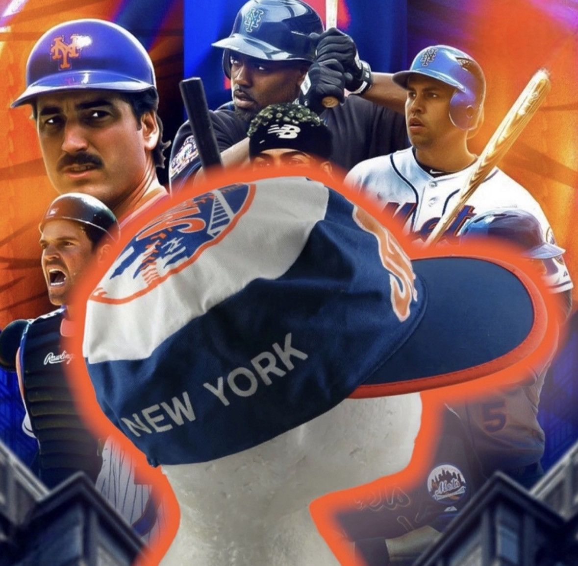 Starter 💎ViNTaGe 💎NeW YoRK MeTs ⚾️ BiG LoGo STaRTeR ⭐️ PuLLoVeR 🧢🧥 Size US L / EU 52-54 / 3 - 5 Thumbnail