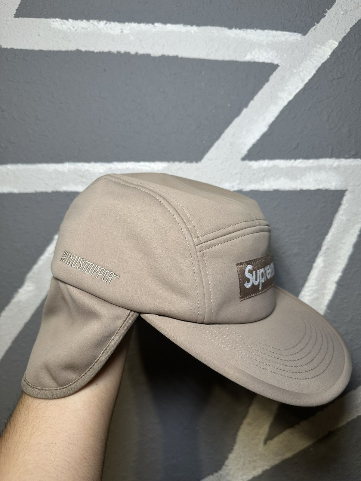 Supreme Supreme WINDSTOPPER® Earflap Camp Cap Taupe Size ONE SIZE - 6 Thumbnail