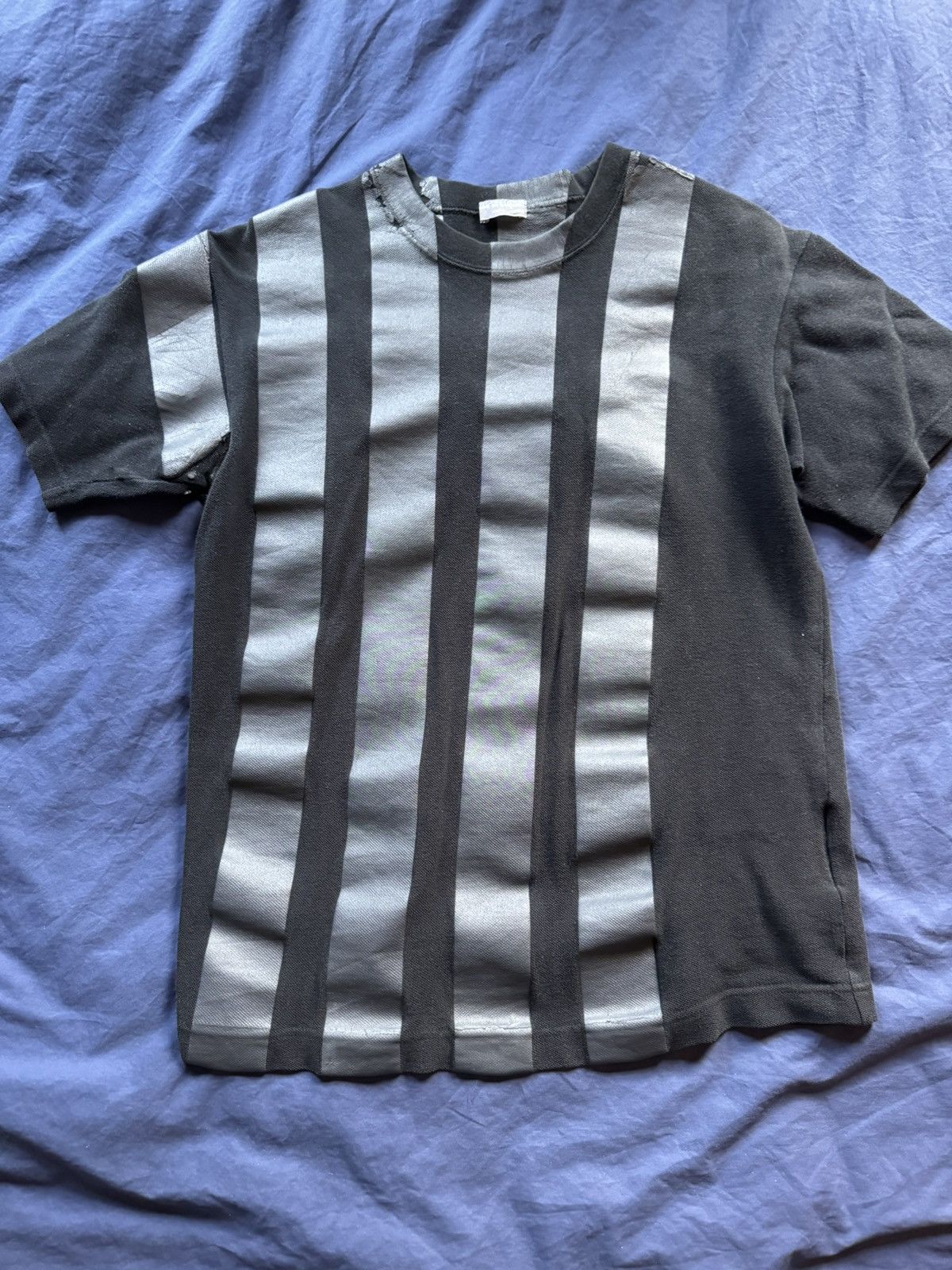 Comme des Garcons Homme Comme Des Garçons AD2002 Coated Lines T-Shirt Size US M / EU 48-50 / 2 - 1 Thumbnail