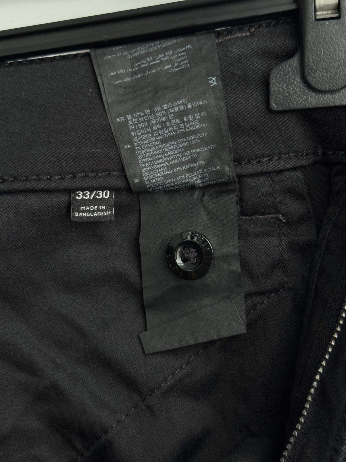 G-Star G-Star RAW 3D Skinny Cargo Black Pants 33x30 Size US 33 - 14 Thumbnail