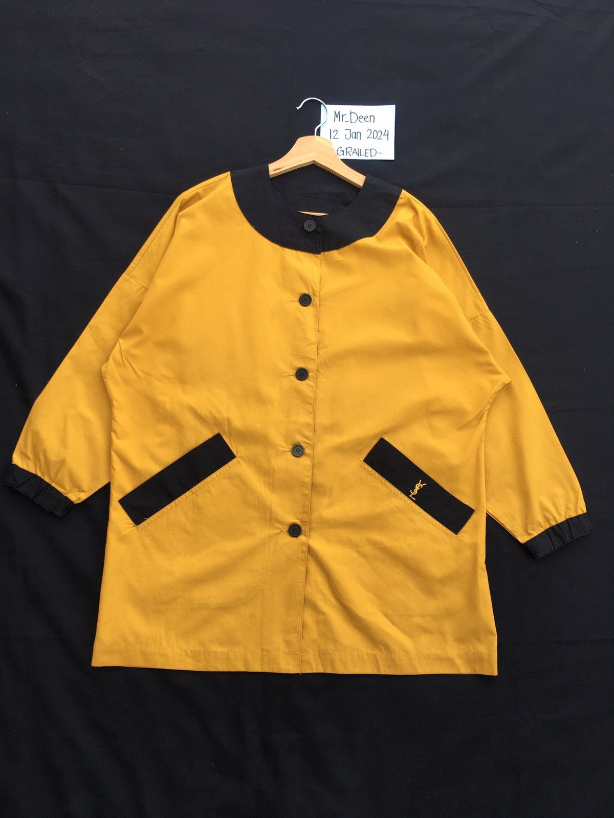 Yves Saint Laurent Rare Vintage YSL Yves Saint Laurent Long Jacket/Outerwear Size L / US 10 / IT 46 - 7 Thumbnail