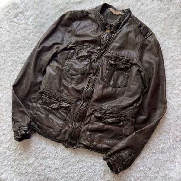 Giorgio Brato Giorgio Brato Sheepskin Leather Jacket Italy 46 Size US M / EU 48-50 / 2 - 1 Thumbnail