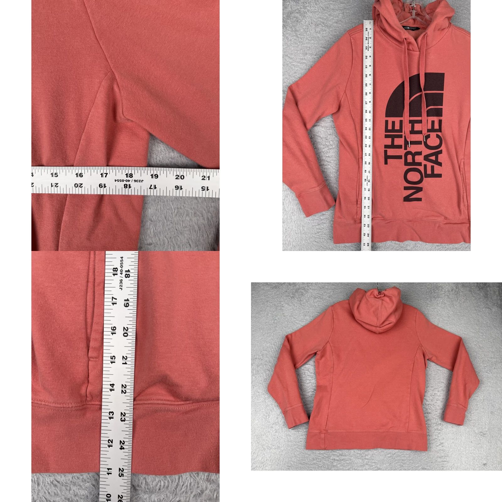The North Face The North Face Hoodie Womens Large Pink Vertical Logo Fleece Sweatshirt Hike Size L / US 10 / IT 46 - 8 Thumbnail