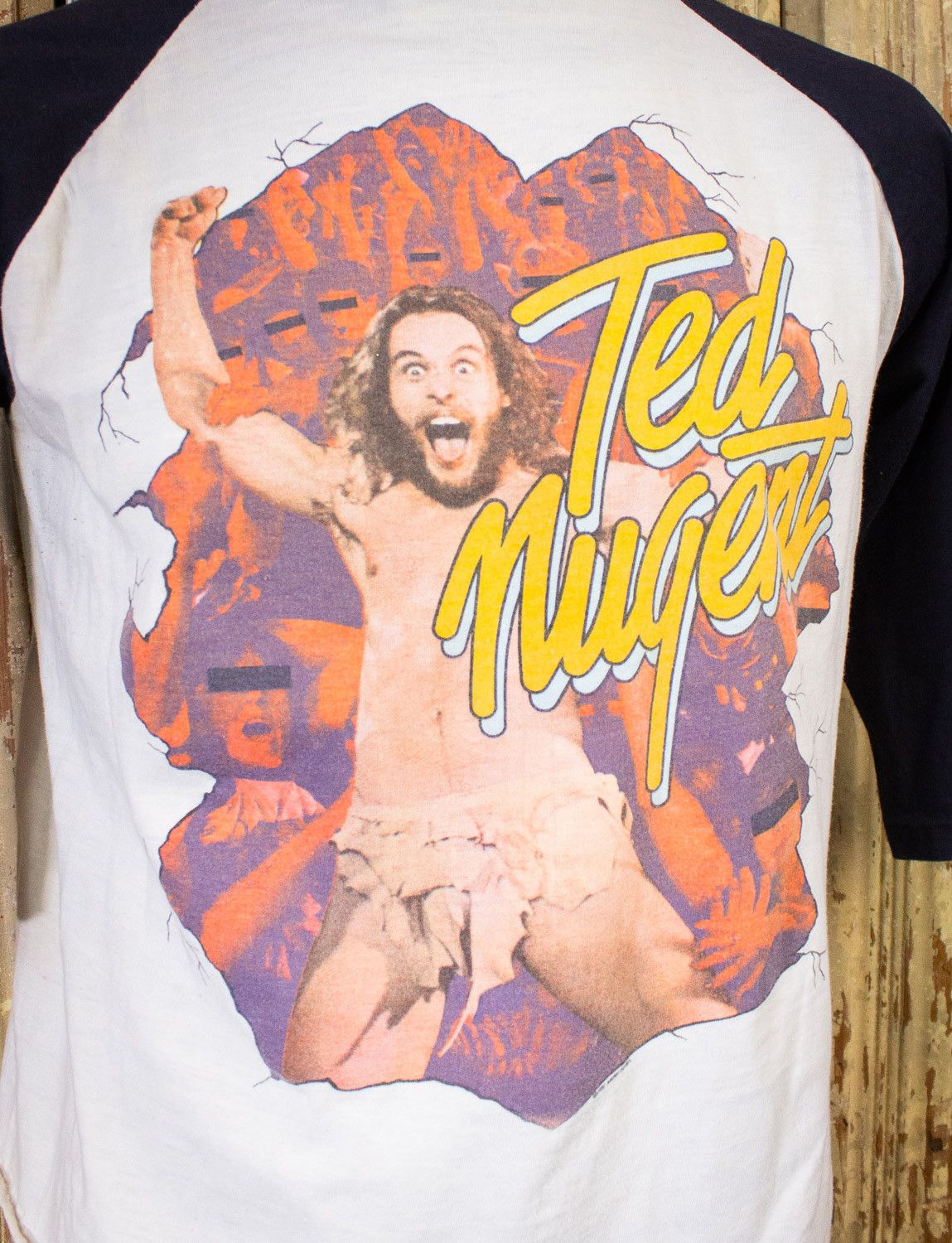 Band Tees × Vintage Vintage Ted Nugent World Wildlife Tour Concert T Shirt 1981 Size US L / EU 52-54 / 3 - 4 Thumbnail