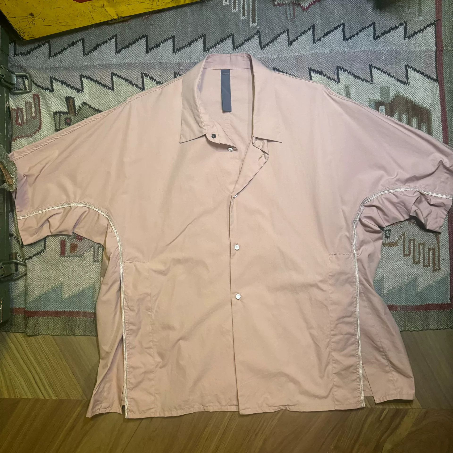 SHINYAKOZUKA Shinya Kozuka Pink Oversized Short-Sleeve Shirt Size US S / EU 44-46 / 1 - 1 Thumbnail