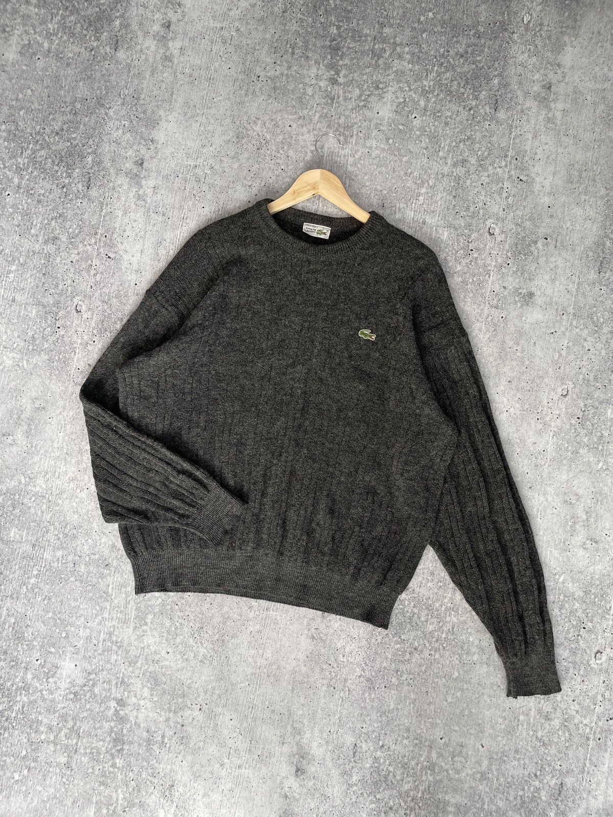 Lacoste × Vintage Lacoste Vintage 90s Grey Sweater Size XL-XXL Made In France Size US XL / EU 56 / 4 - 8 Thumbnail