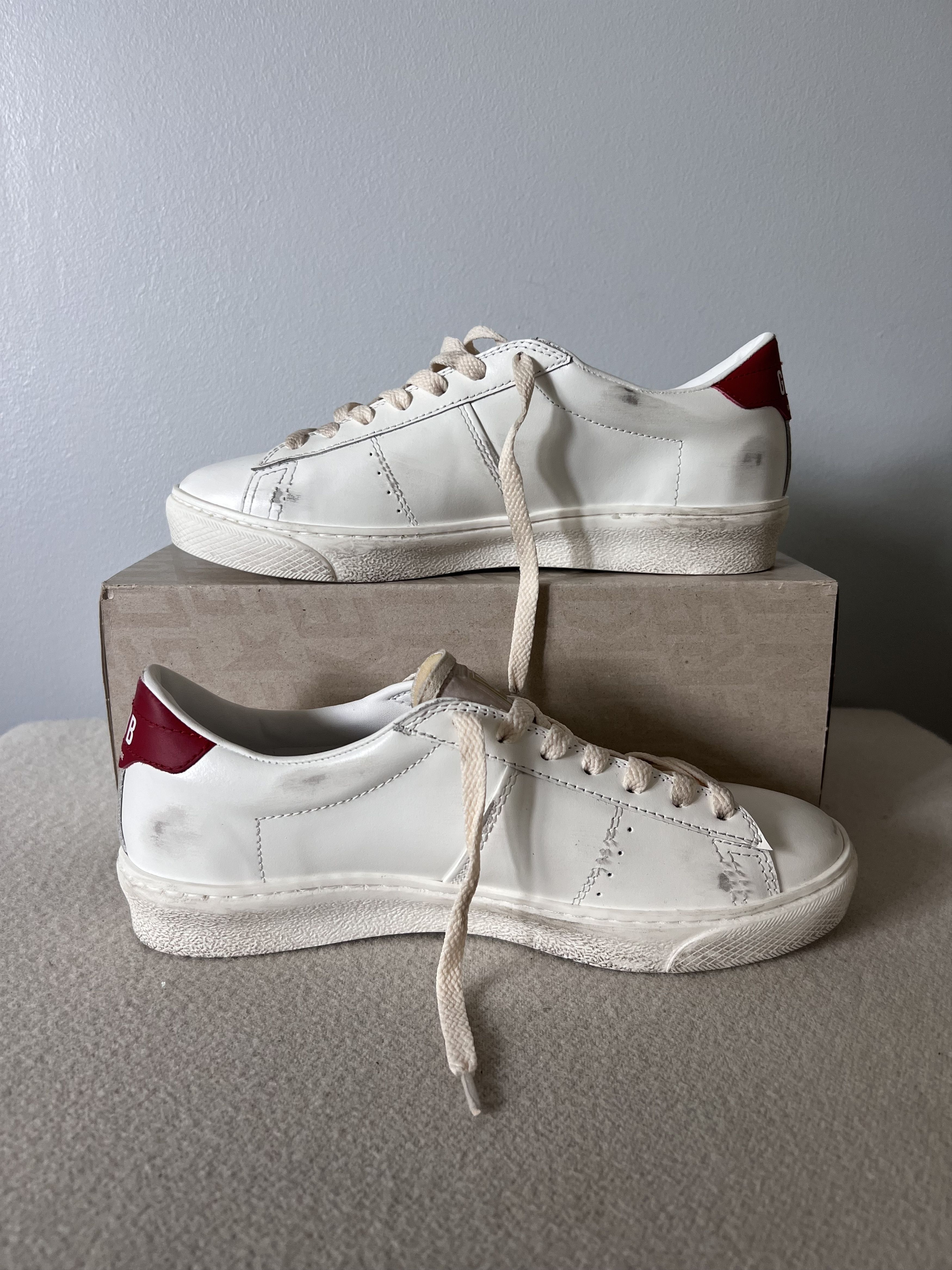 Golden Goose Golden Goose Matchstar in White Leather Size US 8 / IT 38 - 3 Thumbnail