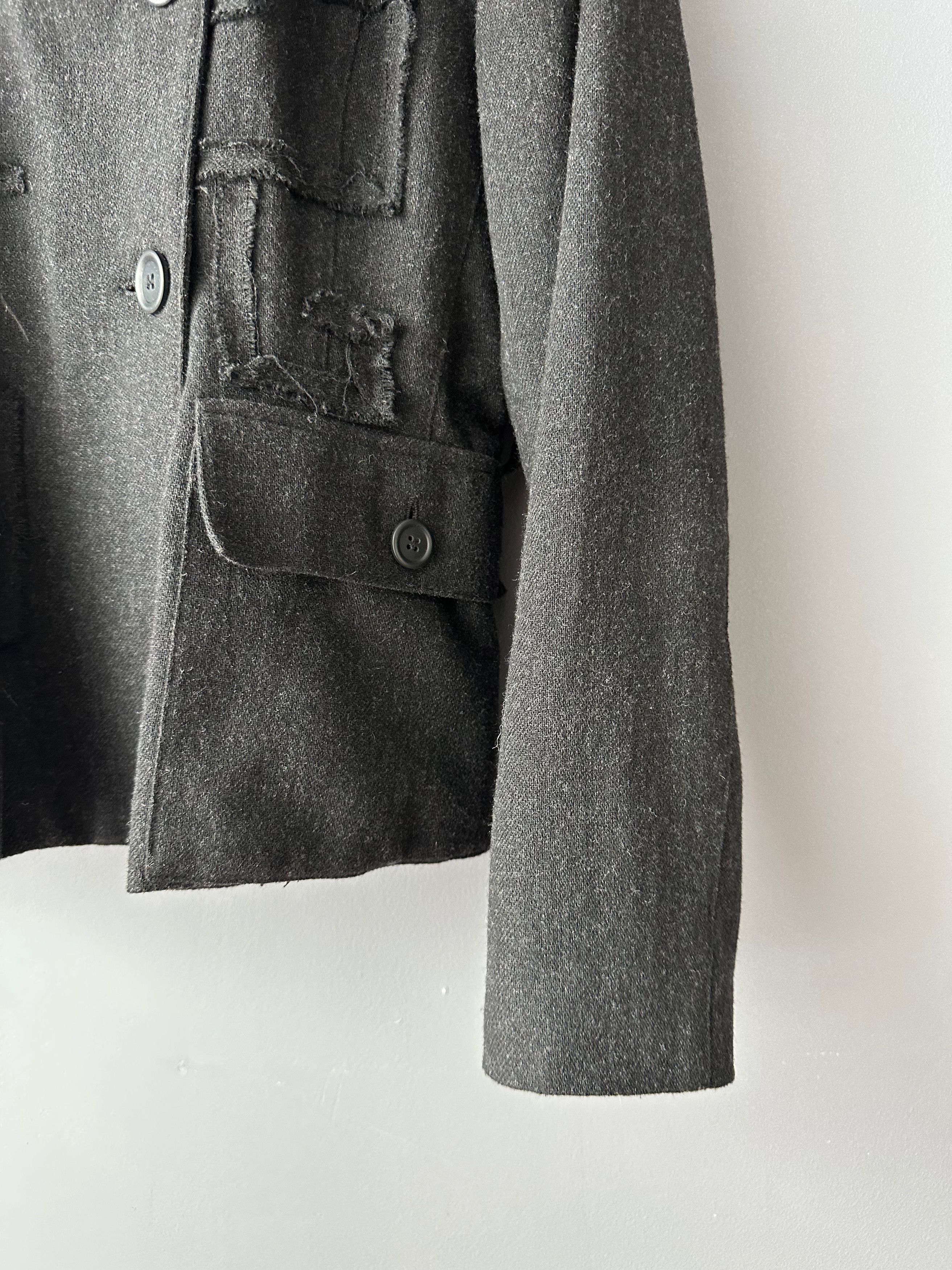 Ivan Grundahl Ivan Grundahl IT38 Wool Jacket Blazer Avant Garde Size XS / US 0-2 / IT 36-38 - 2 Thumbnail