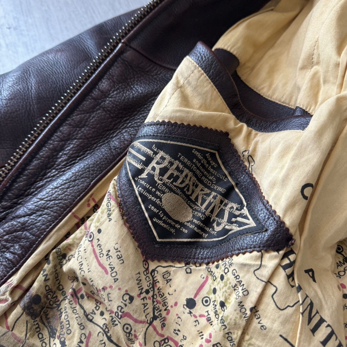 NFL Vintage Redskins Leather Bomber Jacket Size US L / EU 52-54 / 3 - 14 Thumbnail