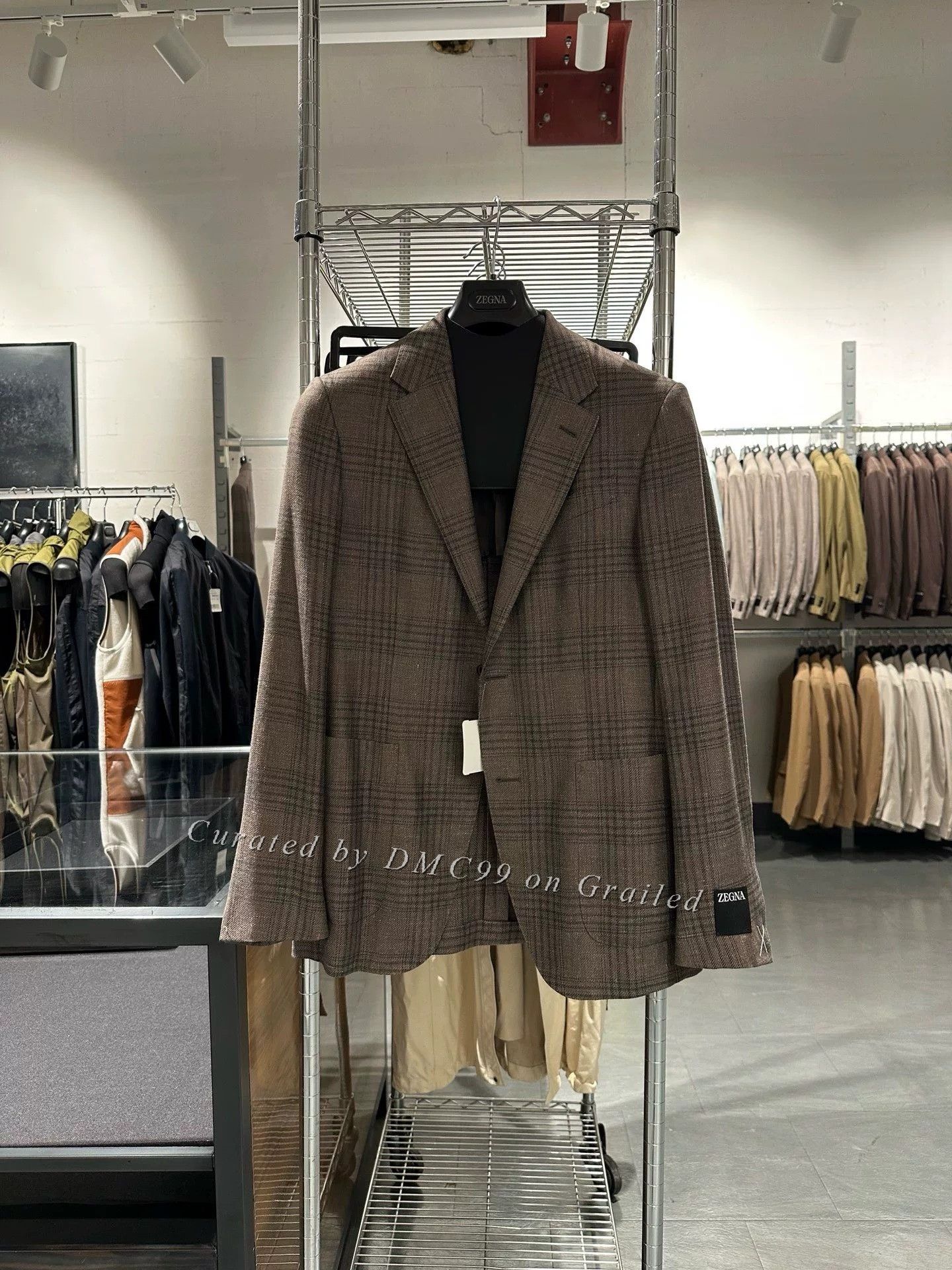 Ermenegildo Zegna Zegna Brown Men's Blazer 55968 Size US M / EU 48-50 / 2 - 1 Thumbnail