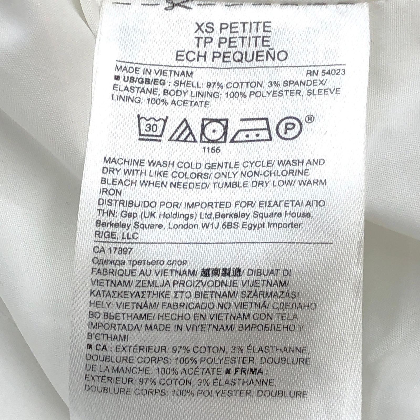 Banana Republic Banana Republic Sz XSP Jacket Soco Moto Cotton Stretch White Size XS / US 0-2 / IT 36-38 - 13 Thumbnail