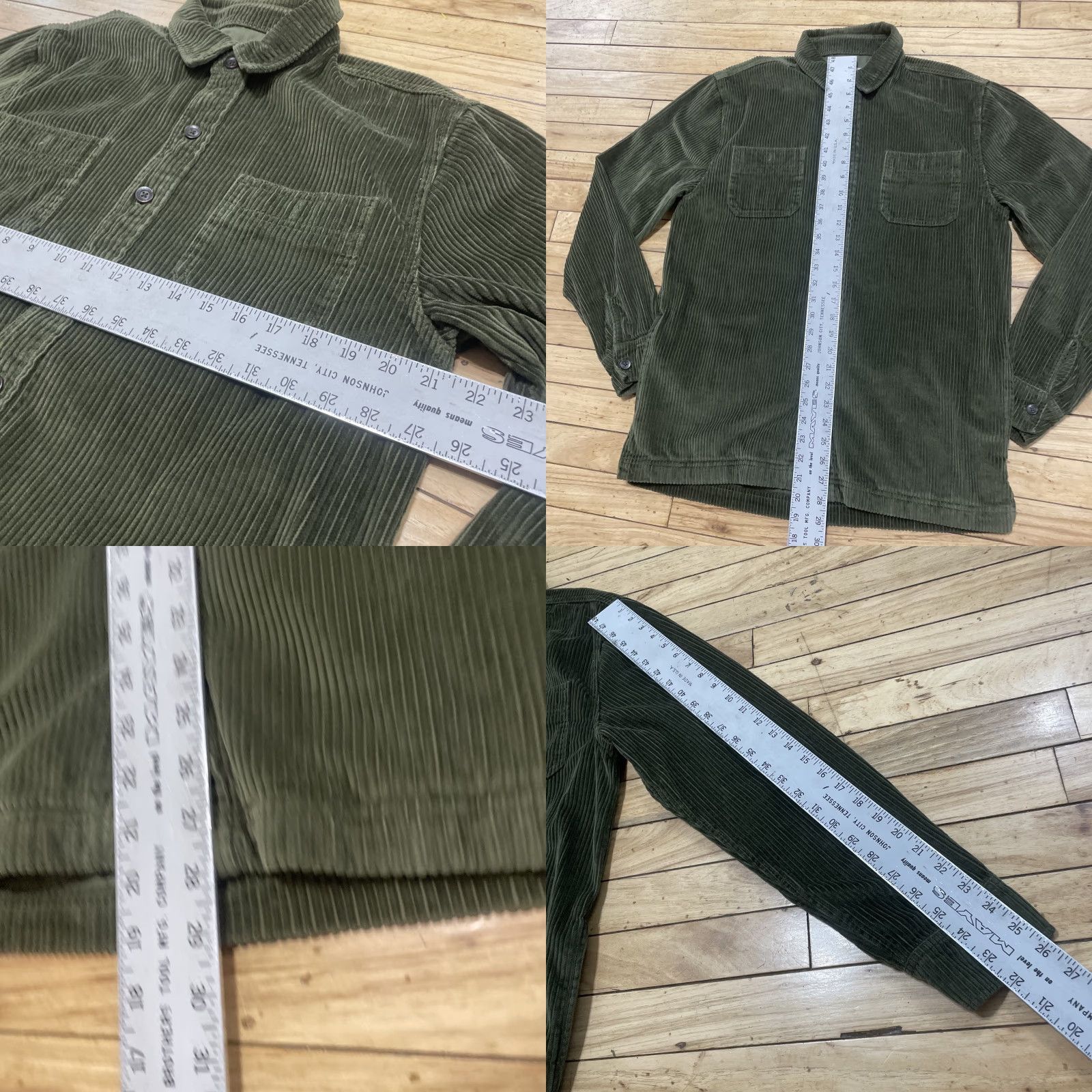 Weatherproof Weatherproof VTG 90s Corduroy Jacket Mens M Green Button Coat Shacket Grunge M Size M / US 6-8 / IT 42-44 - 8 Thumbnail