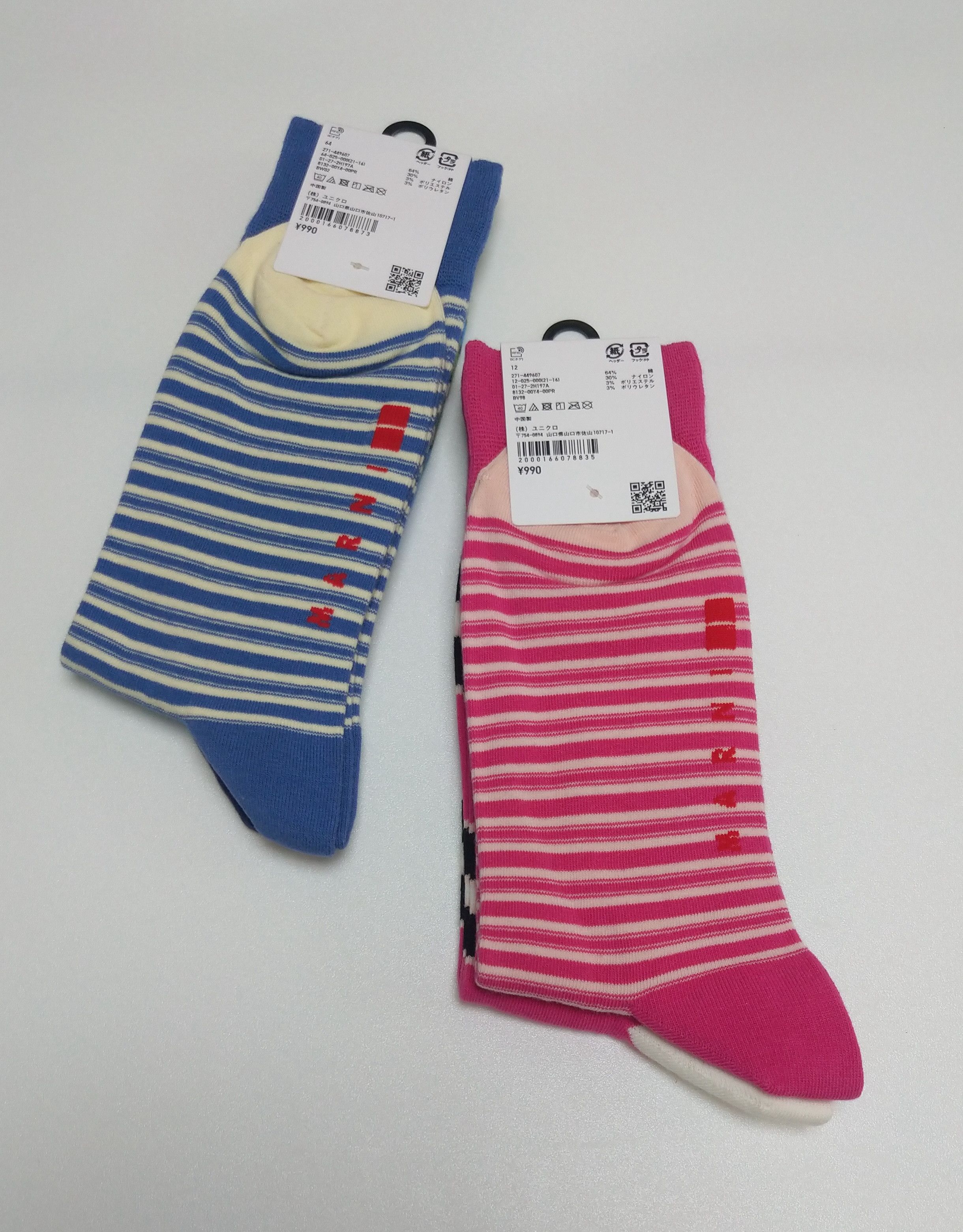 Marni × Uniqlo NWT 4 pairs of UNIQLO x MARNI Striped Socks Size ONE SIZE - 4 Thumbnail
