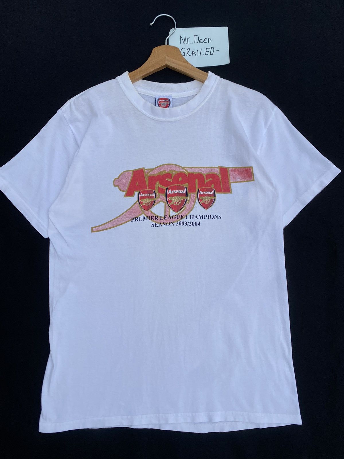 Vintage Rare Arsenal Premier League Champions Season 2003/2004 Tee Size US S / EU 44-46 / 1 - 5 Thumbnail