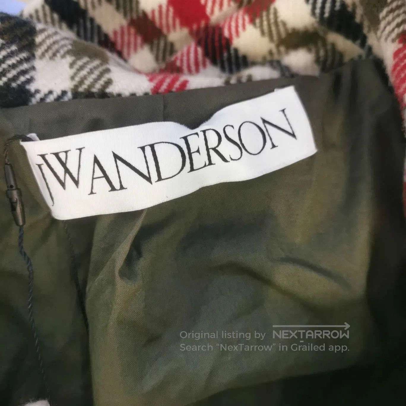 JW Anderson J.W.Anderson Checkered Toggle Hooded Coat. Size US L / EU 52-54 / 3 - 3 Thumbnail
