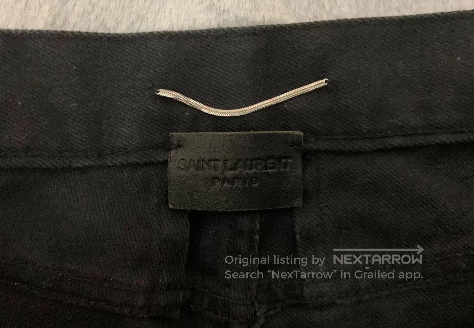 Saint Laurent Paris Saint Laurent Black Distressed Denim Pants. Size US 34 / EU 50 - 3 Thumbnail