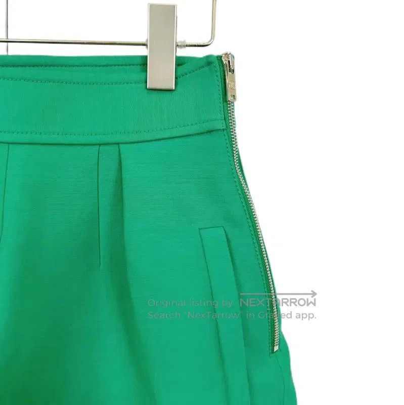 Louis Vuitton Louis Vuitton Summer Green Cotton Skirt . Size 28" / US 6 / IT 42 - 4 Thumbnail