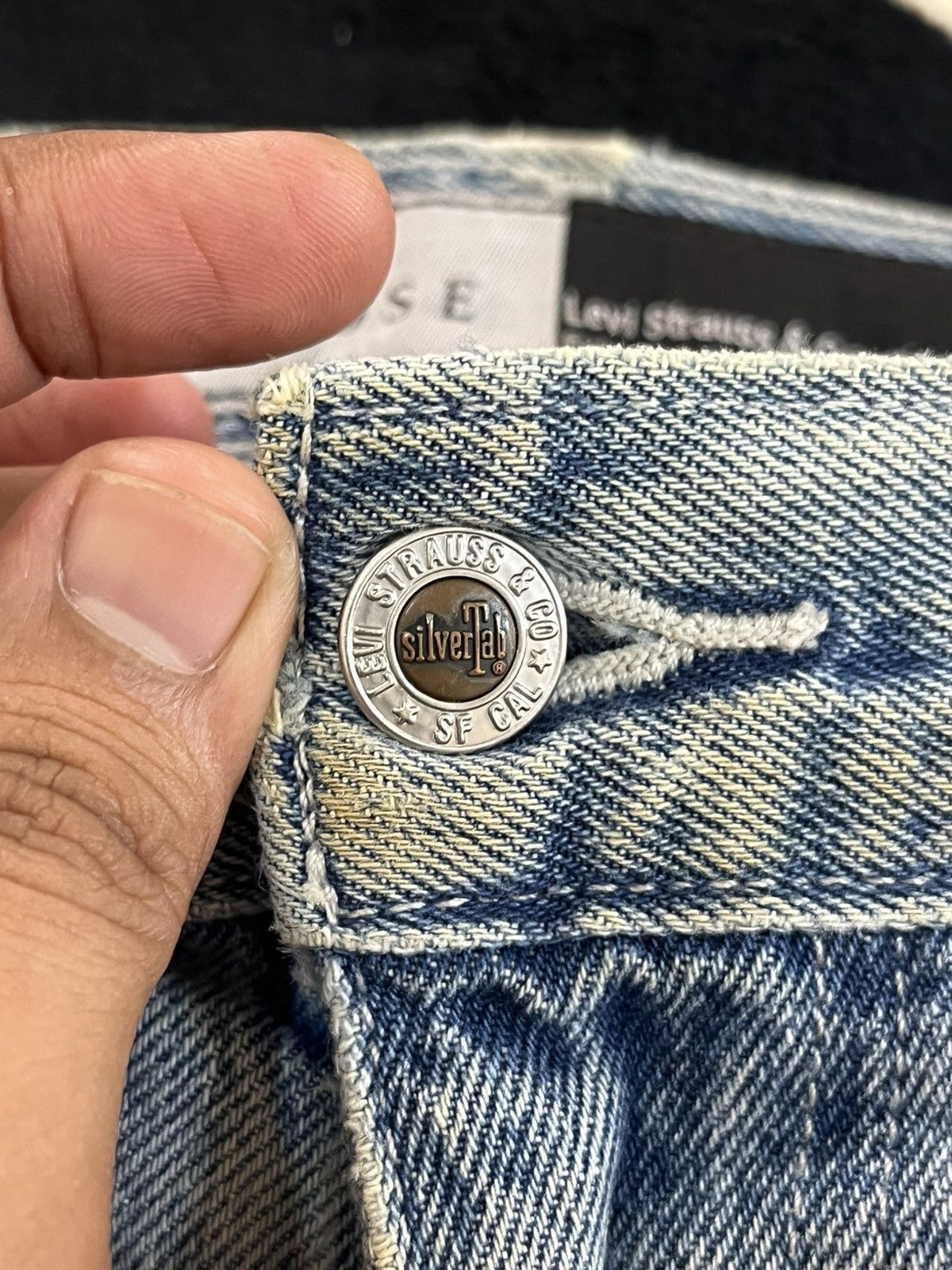 Levi's Levi’s Silvertab Baggy Loose Distressed Denim Size US 35 - 10 Thumbnail