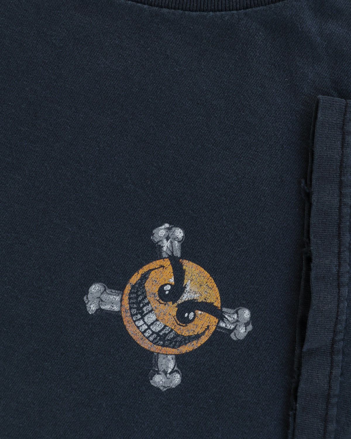 Vintage Vintage Archive Have A Psychotic Day Navy Tee Band Skull USA Size US L / EU 52-54 / 3 - 6 Thumbnail