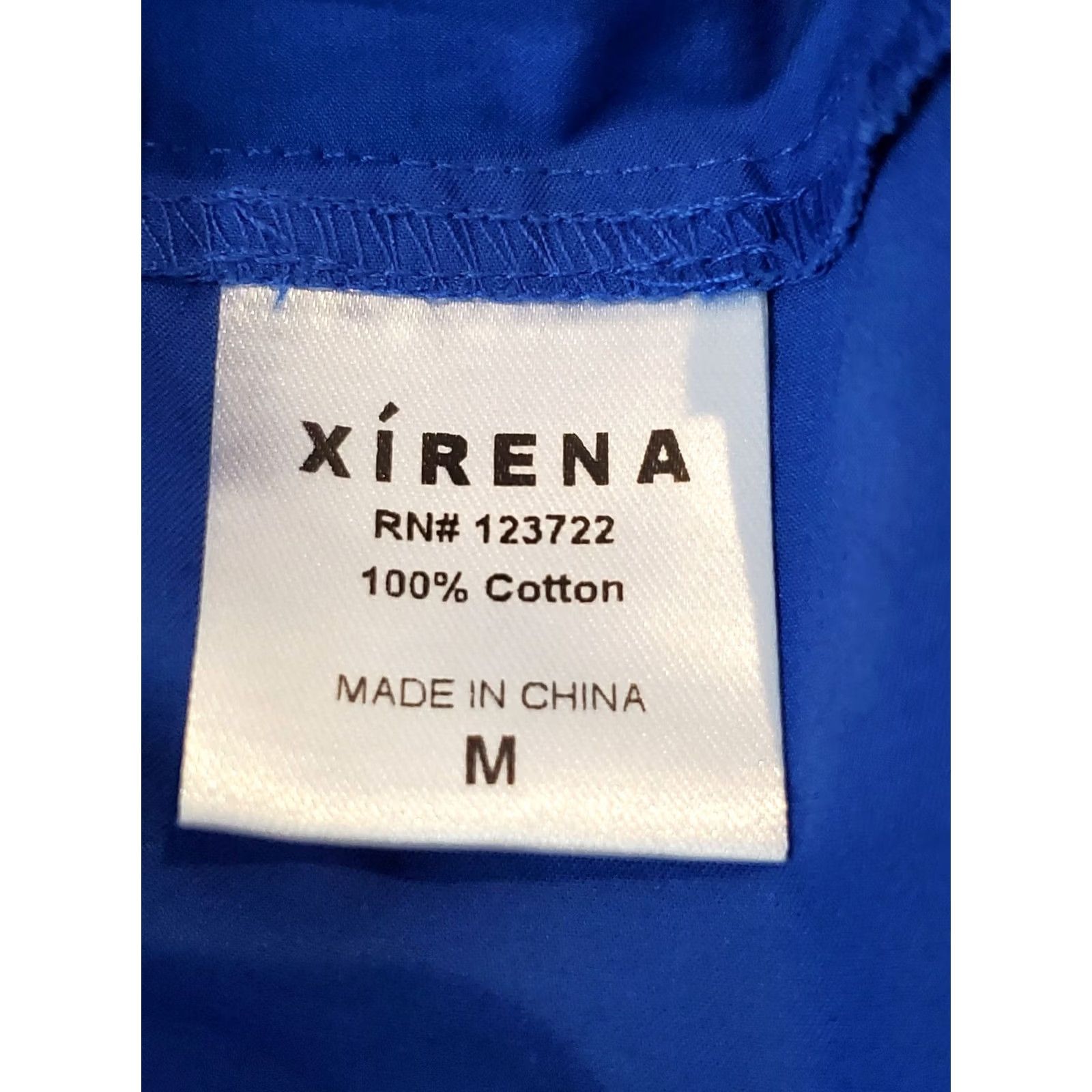 Xirena XIRENA Maisie Maxi Dress One Shoulder Cotton Poplin Blue Pockets Women's M Size M / US 6-8 / IT 42-44 - 8 Thumbnail