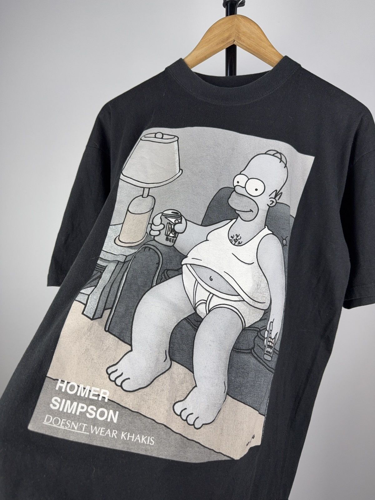 The Simpsons × Vintage Vintage 90s 1995 homer simpson doesn't wear khakis t shirt Size US L / EU 52-54 / 3 - 3 Thumbnail