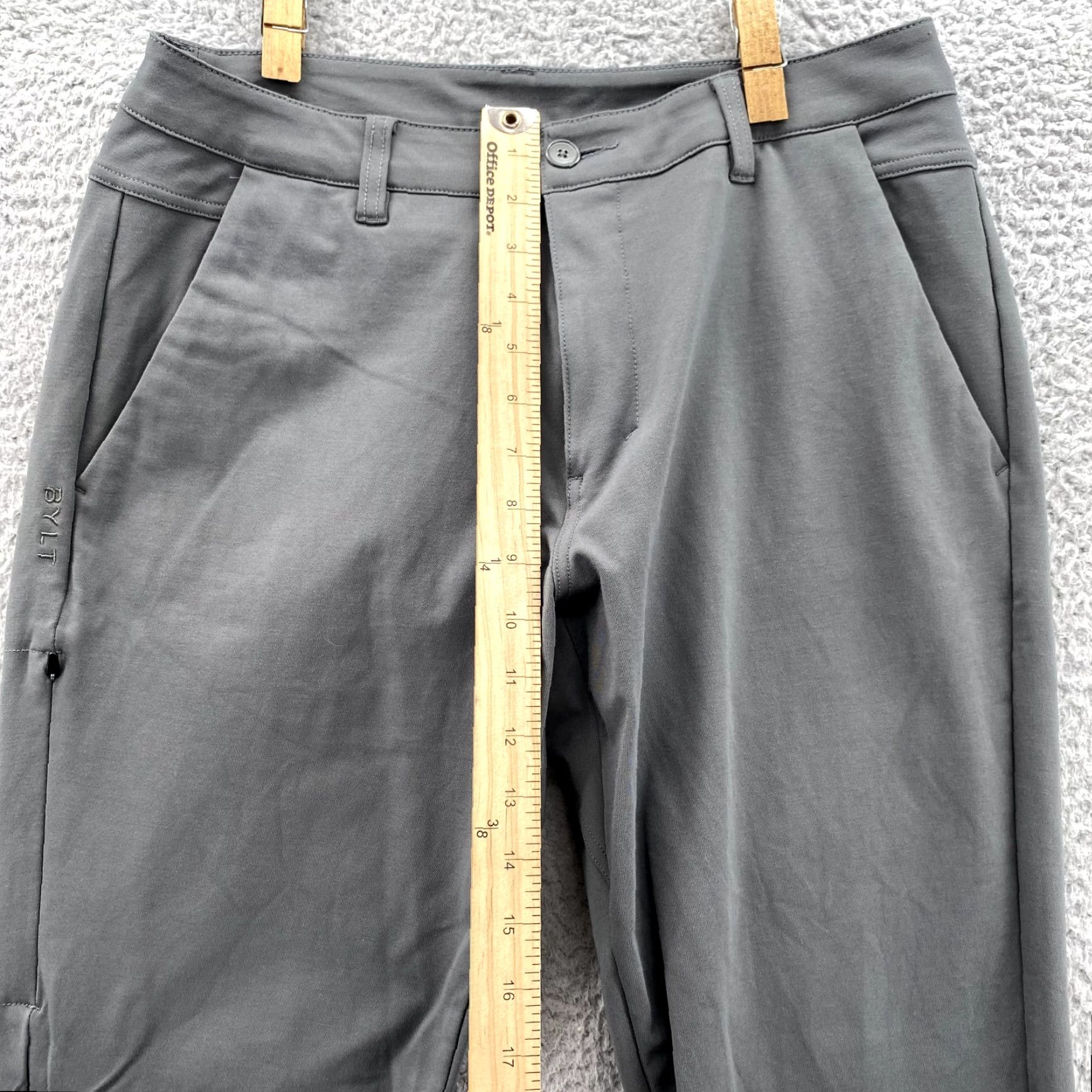 Vintage BYLT Everyday Pant 2.0 Pants 30x29 Gray Slim Mid 30 BYLT Everyday Pant 2.0 Men's Gray Flat Front Classic Golf Slacks Preppy Size US 30 / EU 46 - 7 Thumbnail