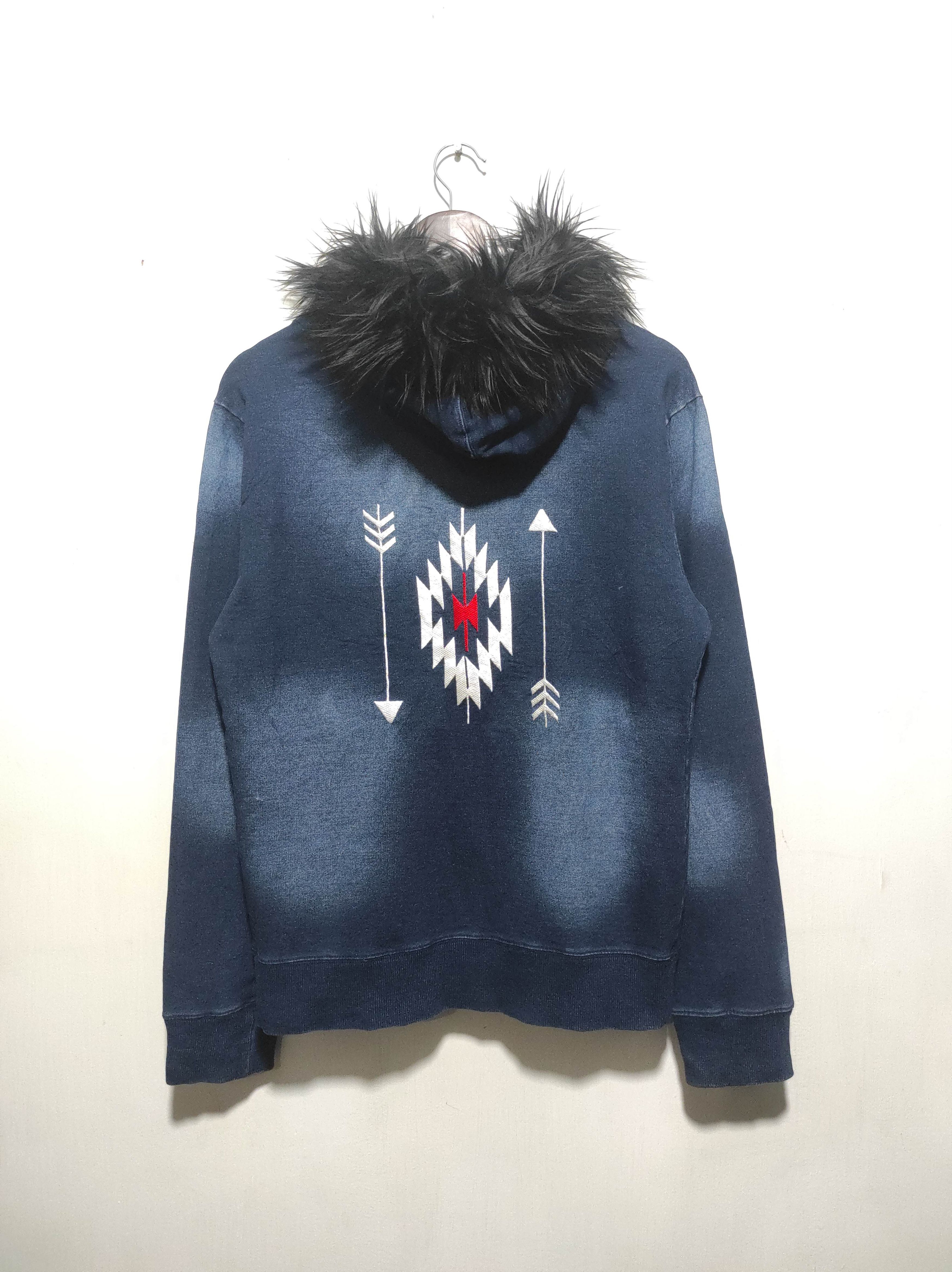 Hysteric Glamour Roshell Denim Double Zip Fur Hoodie i6w9 LGB style Size US M / EU 48-50 / 2 - 15 Thumbnail