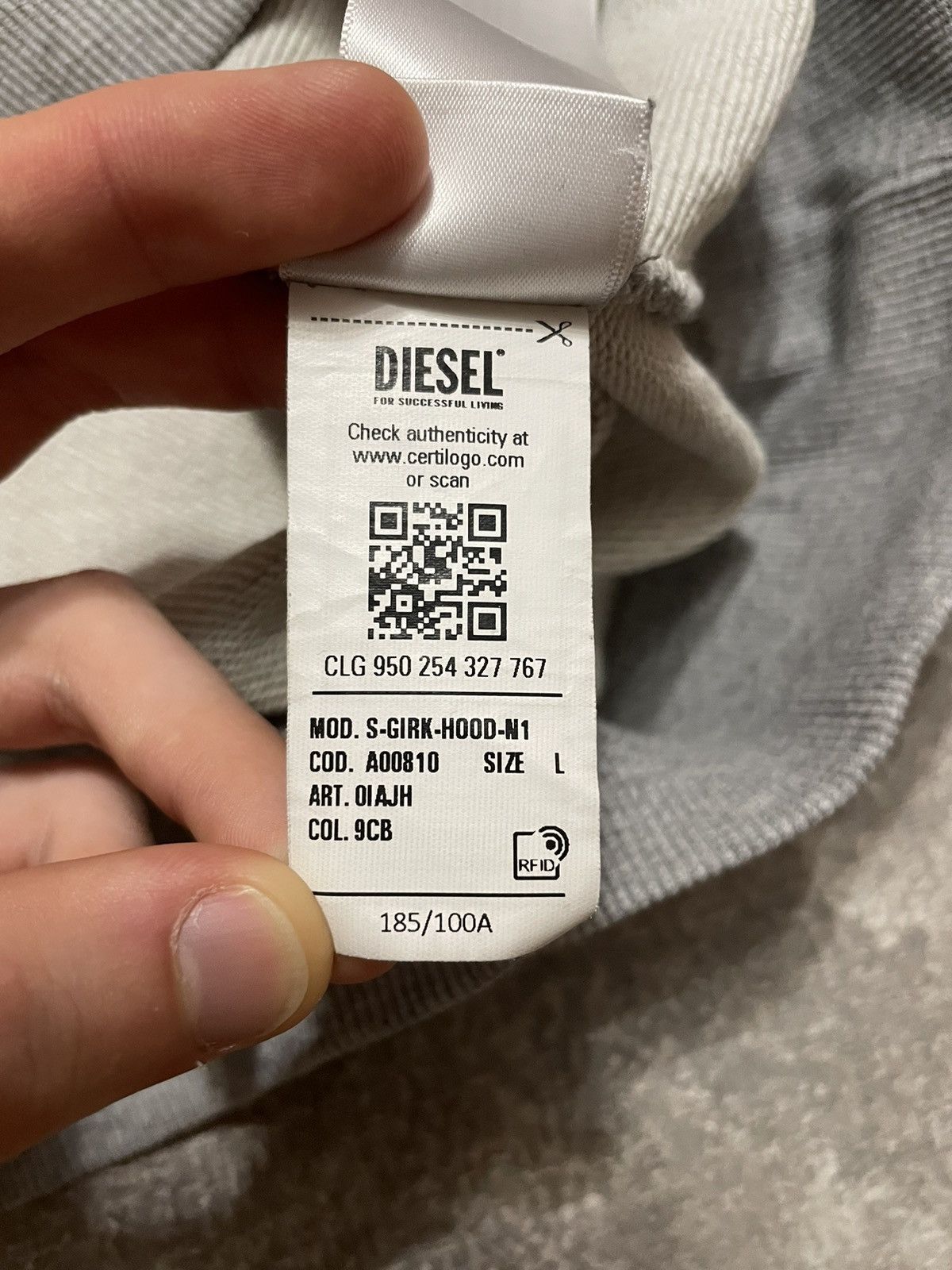 Diesel Vintage Diesel Hoodie Size US L / EU 52-54 / 3 - 12 Thumbnail
