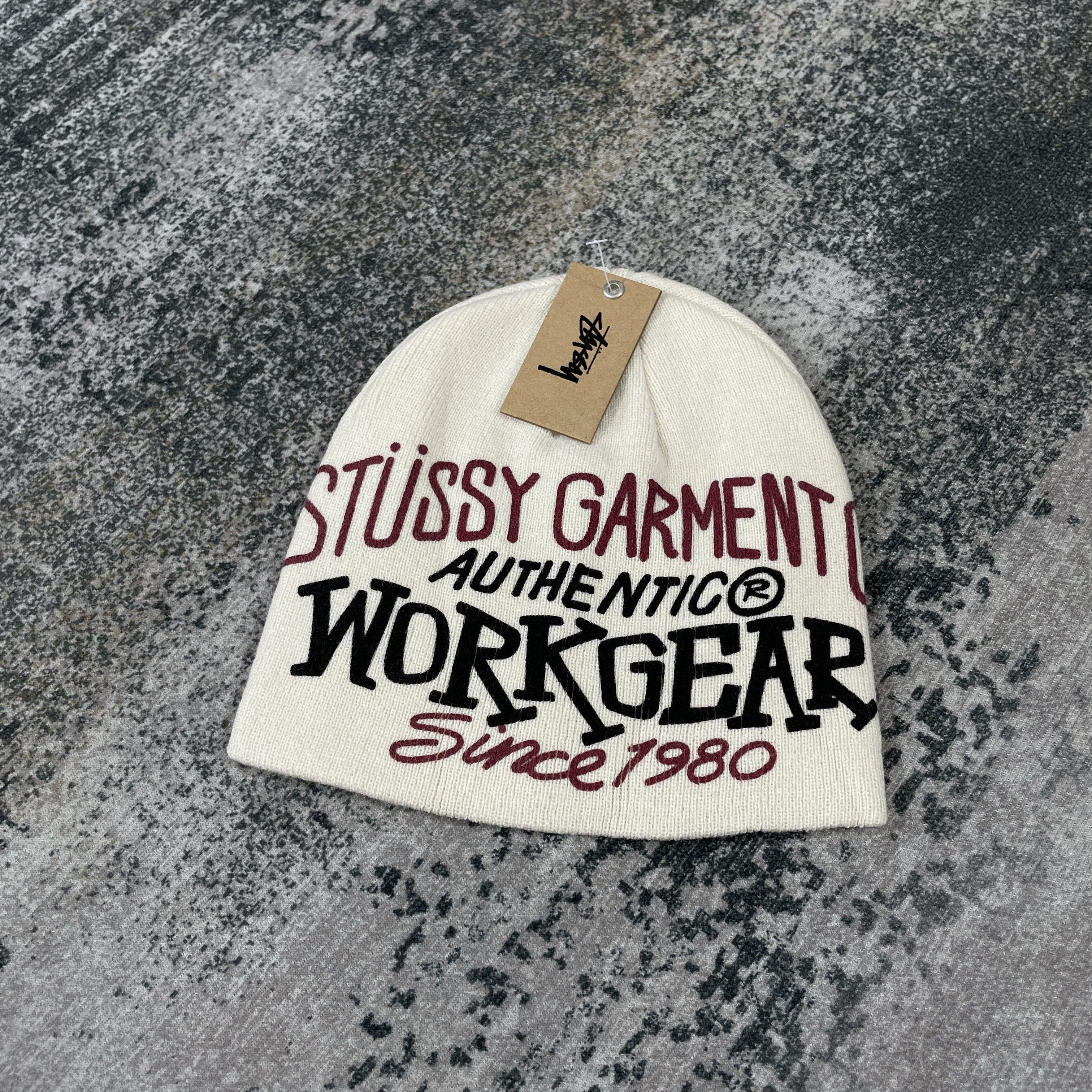 Other Stussy Work Gear Skullcap Beanie Bone Size ONE SIZE - 2 Thumbnail
