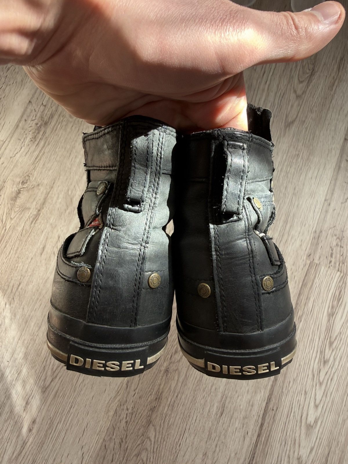Diesel Diesel Expo Zip Leather Boots US 7.5 Black Side Zip Size US 7.5 / EU 40-41 - 13 Thumbnail