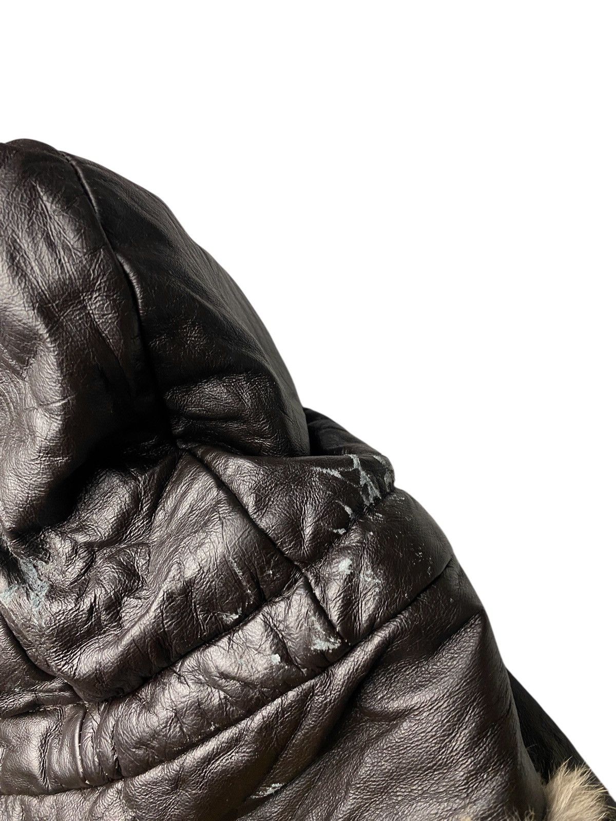 Le Grande Bleu (L.G.B.) 2000's Edifice Fur Pigskin Leather Jacket Size US M / EU 48-50 / 2 - 6 Thumbnail