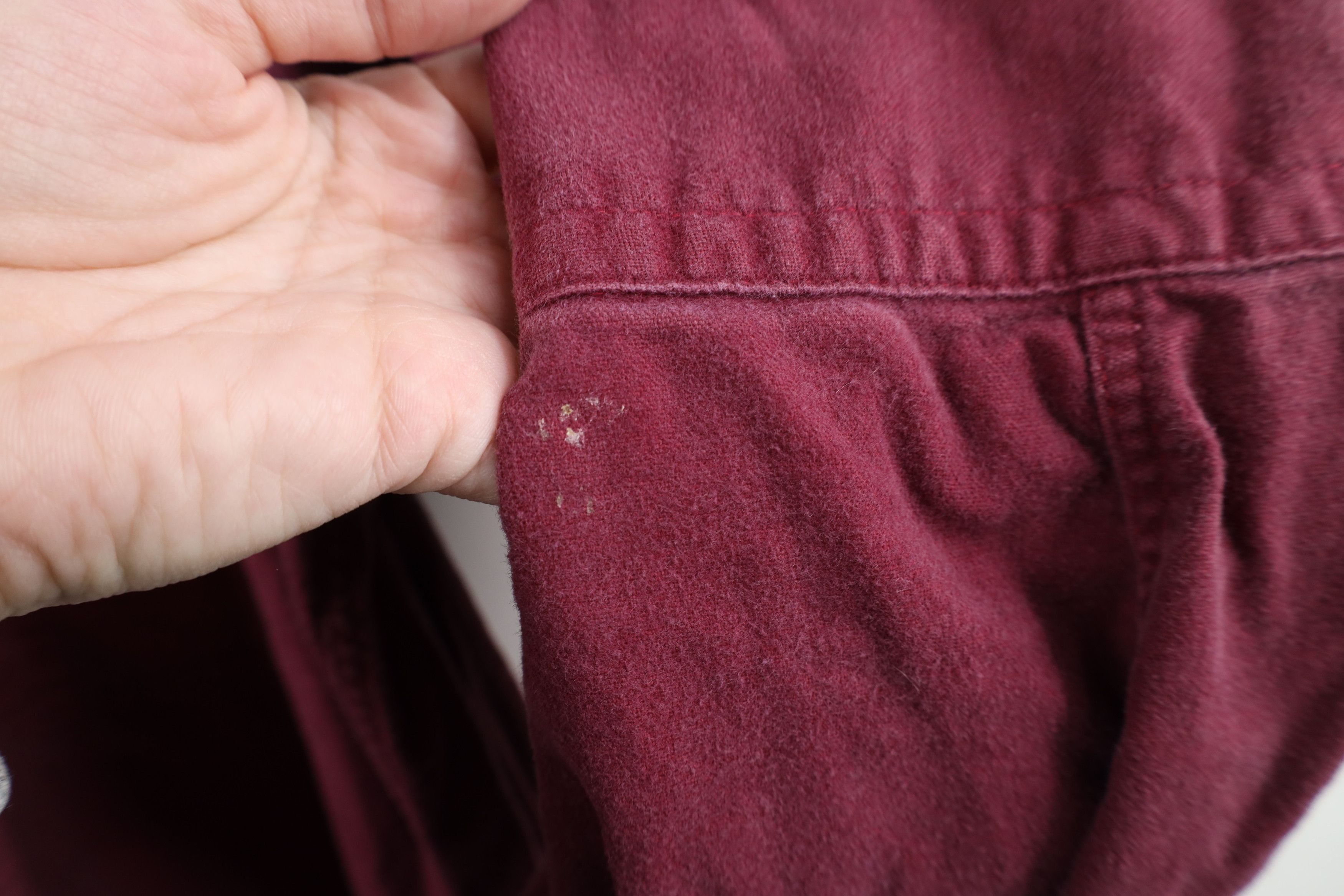 Timberland Vintage 90s Timberland Chamois Cloth Button Shirt Red Size US M / EU 48-50 / 2 - 12 Thumbnail