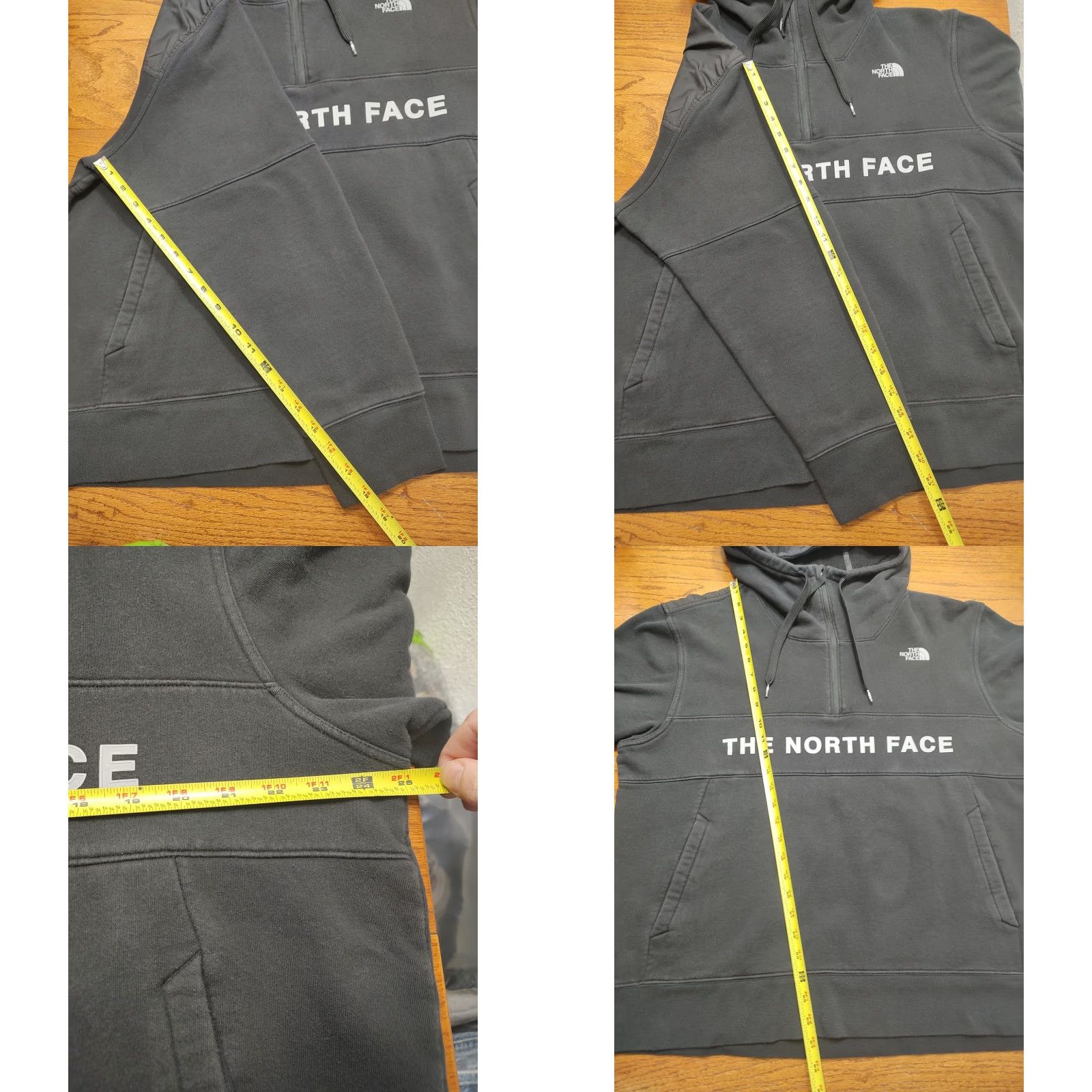 The North Face VINTAGE: No (omit) The North Face Hoodie Black Mens XL 1/4 Zip Pullover Logo Sweatshirt Size US XL / EU 56 / 4 - 8 Thumbnail