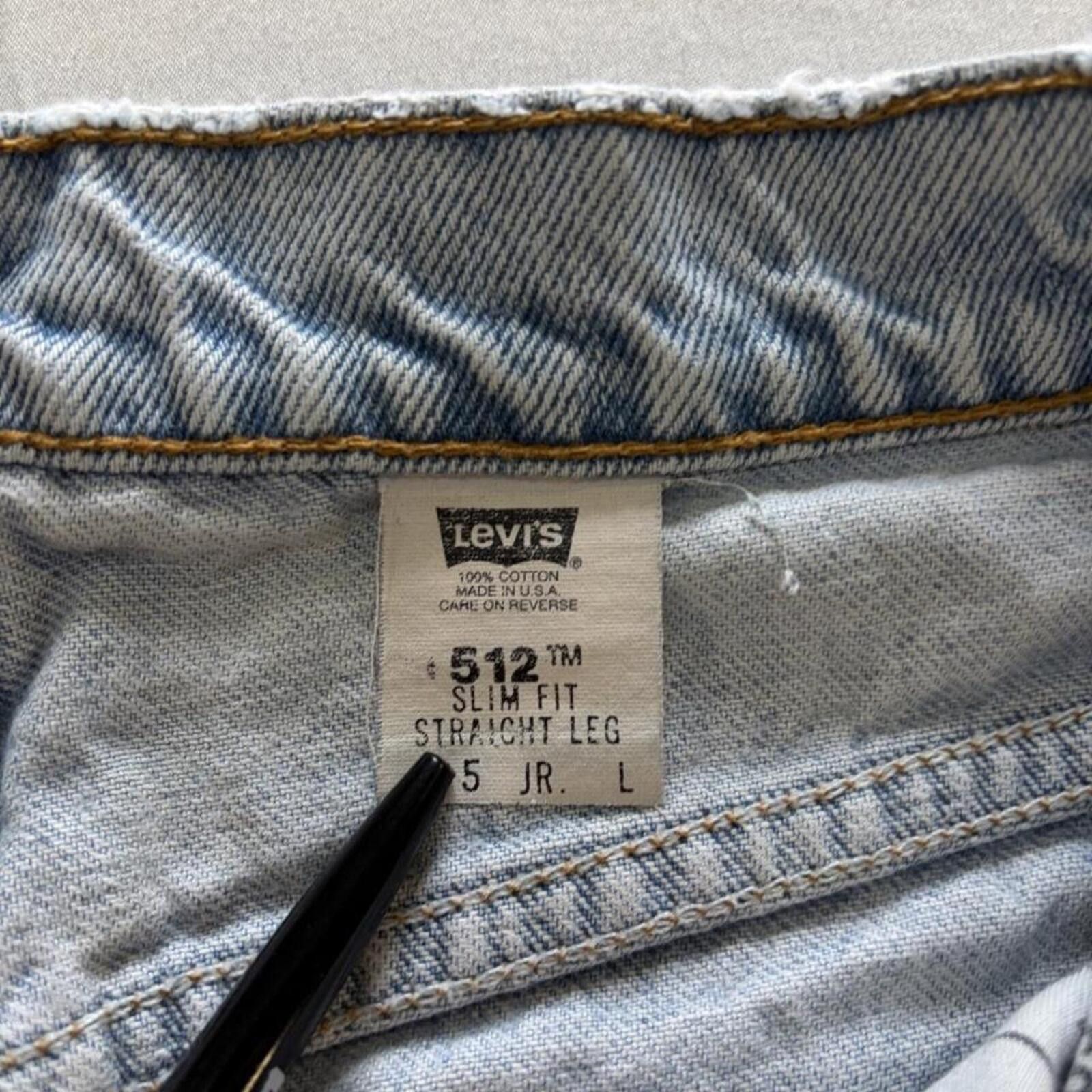 Levi's Vintage 1998 Levi 512 Distressed Jeans Size US 26 / EU 42 - 2 Thumbnail
